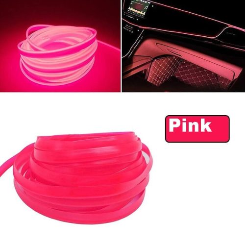 Műszerfal LED Csík, Autós dekor szalag #Pink
