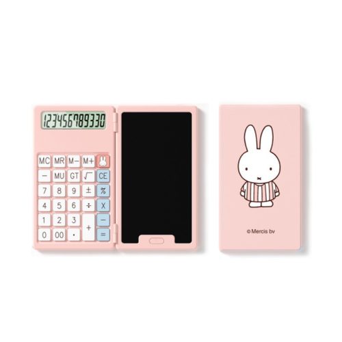 Összecsukható számológép írótáblával Rózsaszín