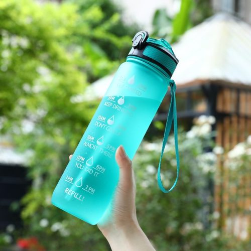Motivációs kulacs 1000 ml #Zöld