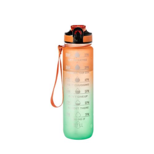 Motivációs kulacs 1000 ml #Narancssárga átmenetes