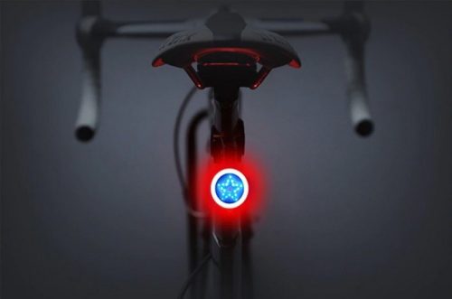 Kerékpár hátsó lámpa, bicikli lámpa, ledes kerékpár lámpa Csillag