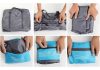 Kézipoggyász méretű, összehajtható táska kék