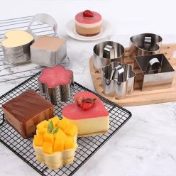   Rozsdamentes acél sütemény (Mousse) forma #Rozsdamentes acél köralakú sütemény (Mousse) forma Négyzet