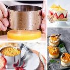 Rozsdamentes acél sütemény (Mousse) forma #Rozsdamentes acél köralakú sütemény (Mousse) forma Négyzet