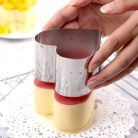 Rozsdamentes acél sütemény (Mousse) forma #Rozsdamentes acél köralakú sütemény (Mousse) forma Négyzet