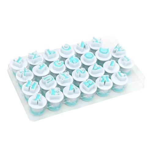 ABC betű szaggató tortadíszítéshez, ABC-s fondant forma #Nagybetűk