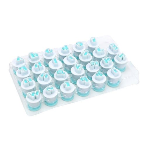 ABC betű szaggató tortadíszítéshez, ABC-s fondant forma #Kisbetűk