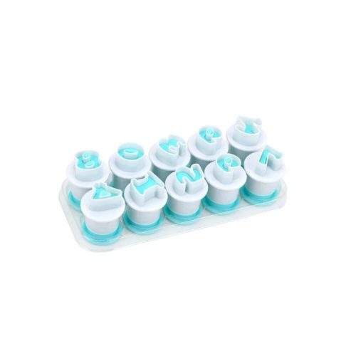 ABC betű szaggató tortadíszítéshez, ABC-s fondant forma #Számok