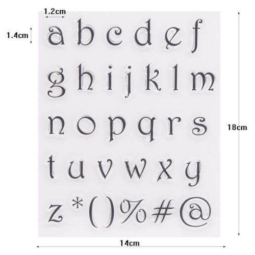 Szilikon ABC-s torta-desszert díszítő forma #1. minta