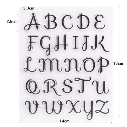 Szilikon ABC-s torta-desszert díszítő forma #3. minta