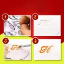 Szilikon ABC-s torta-desszert díszítő forma #3. minta