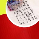Szilikon ABC-s torta-desszert díszítő forma #3. minta