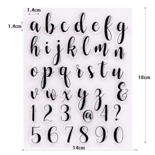 Szilikon ABC-s torta-desszert díszítő forma #5. minta