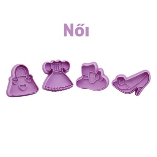 4db 3D-s kiszúrós süti forma #Női formák