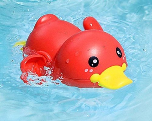 Aranyos, úszkáló fürdőjáték - Piros kacsa