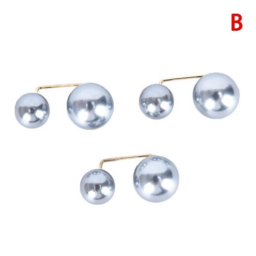 Elegáns dupla gyöngy bross #ezüstszürke