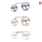 Elegáns dupla gyöngy bross #ezüstszürke