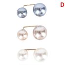 Elegáns dupla gyöngy bross #Fehér