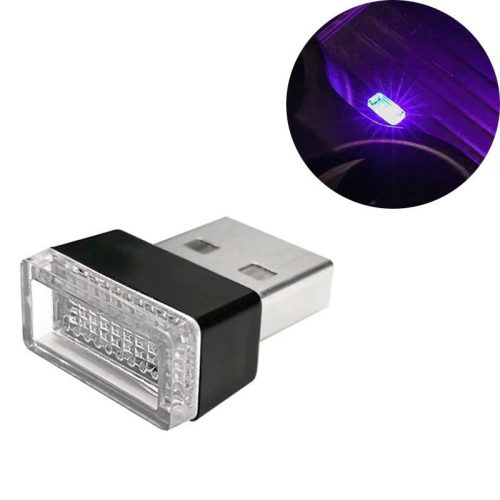 Mini autós LED fény #Lila