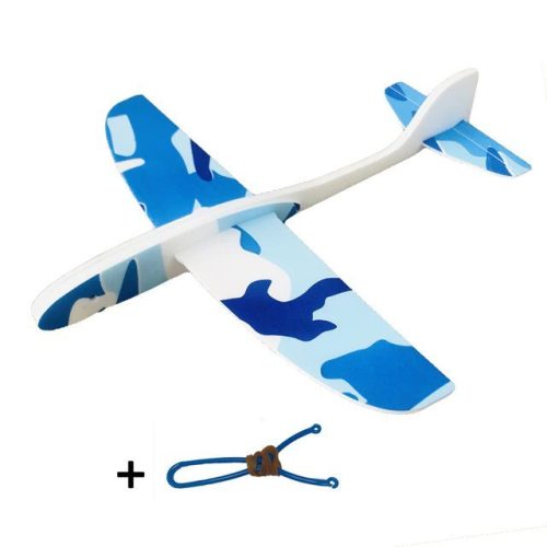 Csúzlival kilőhető szivacs repülő modell - Kék