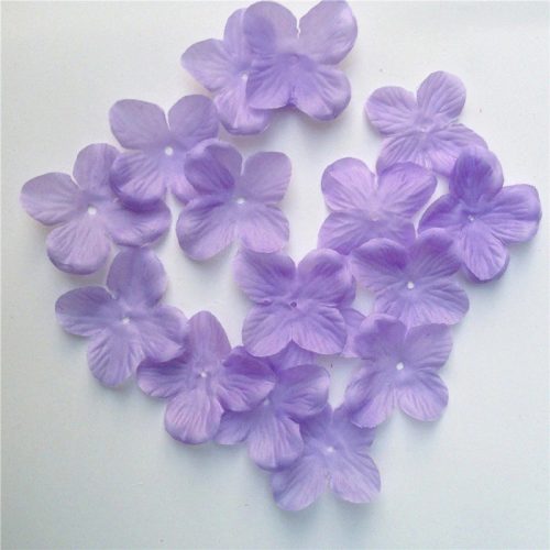 Örökzöld selyem virágszirmok (100 db) lila