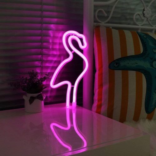 Neon LED fények #Pink Flamingó