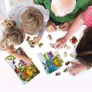 Dinós puzzle tojásban #Piros