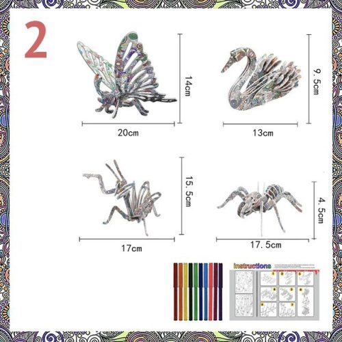Színezhető 3D puzzle #hattyú