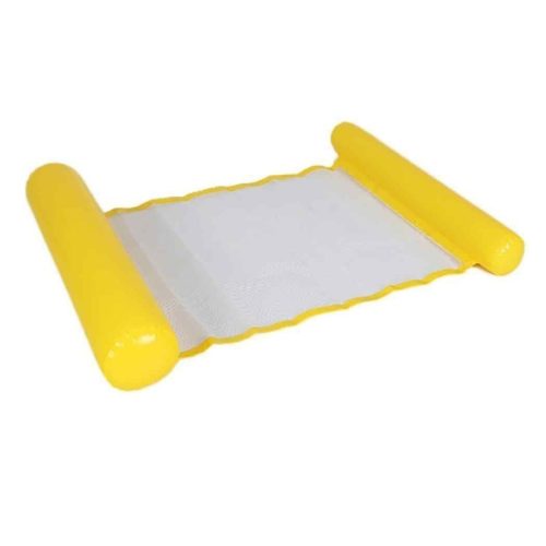 Felfújható hálós matrac pumpával - Sárga