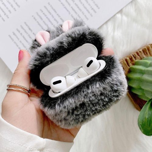 Plüss airpods tok #airpods 1/2 szürke