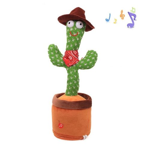 Beszélő, táncoló kaktusz, interaktív játék cowboy