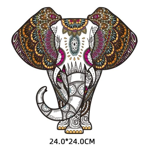 Ruhára vasalható matrica elefánt