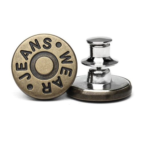 Gyorsgomb Farmerhez, Farmergomb Készlet (10db) #Jeans'' Bronz