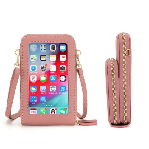 Mobil táska két fiókkal rózsaszín