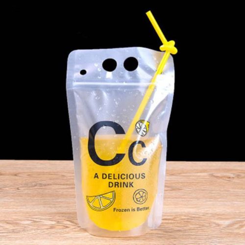 Tölthető italos tasak 50 db 500 ml #citrom