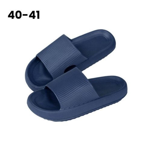 Női vastag talpú, könnyű nyári papucs több színben #kék 40-41