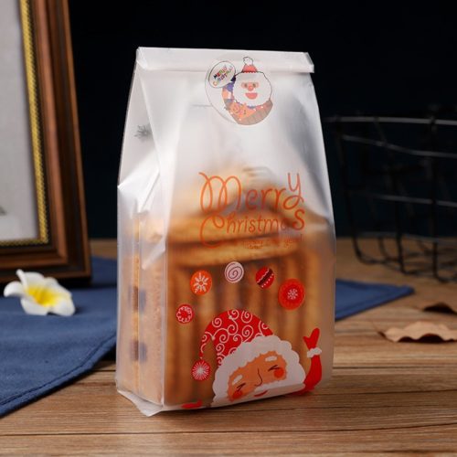 Karácsonyi műanyag tasak, zacskó 25 db #Mikulás