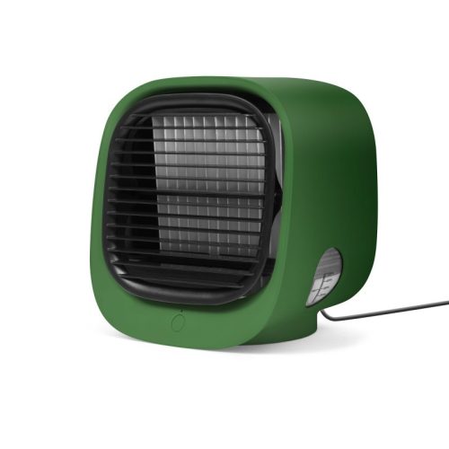 Hordozható mini léghűtő ventilátor - USB - - Zöld