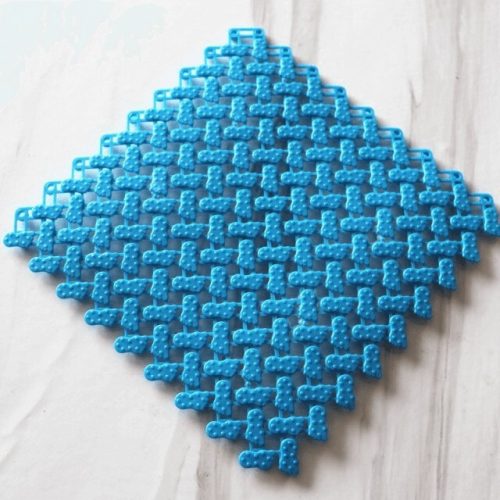 Csúszásgátló fürdőszobai szőnyeg - - Kék