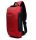OZUKO biztonsági záras hátizsák (18×10×35 cm) Piros