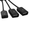 3 az 1-ben Micro USB HUB DUPLA USB 2.0 OTG ADAPTER (BLACK FRIDAY WEEKS)