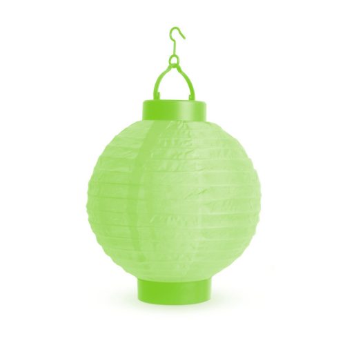 Family LED-es lampion - 1 LED #zöld 2 x AAA