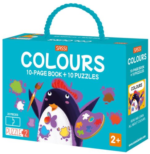 Sassi játszva oktató sorozat – puzzle és angol könyv #Színek
