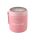 Rozsdamentes ételhordó termosz kanállal rózsaszín