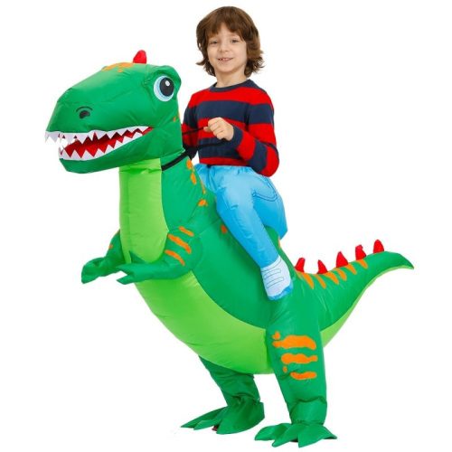 Felfújhatós gyermek jelmez #Zöld T-rex
