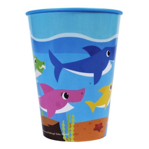 Figurás műanyag pohár (260 ml) bébi cápa
