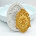 Vintage Baroque Scroll Relief csokoládéforma - 3D szilikon forma #Totem