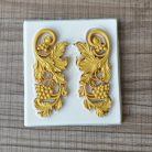 Vintage Baroque Scroll Relief csokoládéforma - 3D szilikon forma #Totem