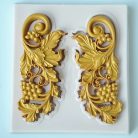 Vintage Baroque Scroll Relief csokoládéforma - 3D szilikon forma #Totem