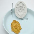 Vintage Baroque Scroll Relief csokoládéforma - 3D szilikon forma #Totem